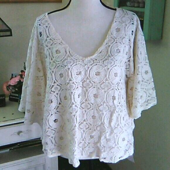 NWT Democracy Lace Top - Picture 1 of 12